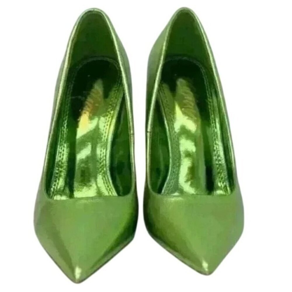 LILIANA / Kimye-99 / Metallic Green / Pointed-Toe High / Heels / Stilettos Women